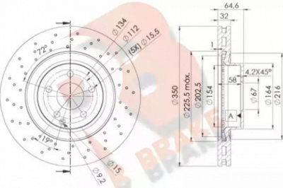 R BRAKE 78rbd10419 -  Тормозной диск